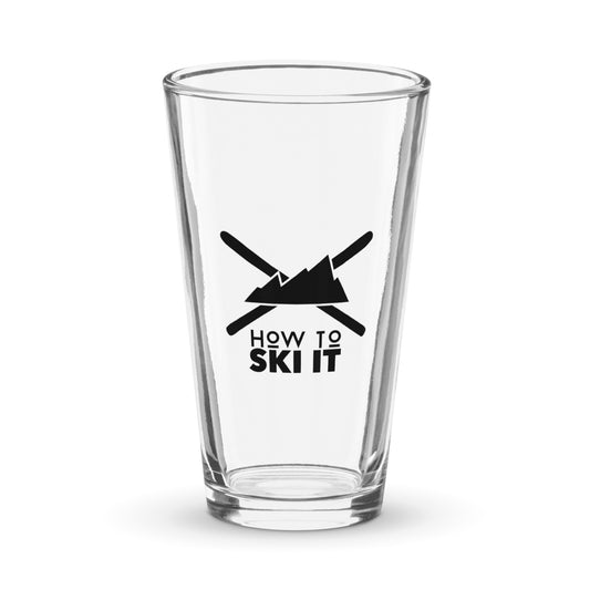 How to Ski It Pint Glass